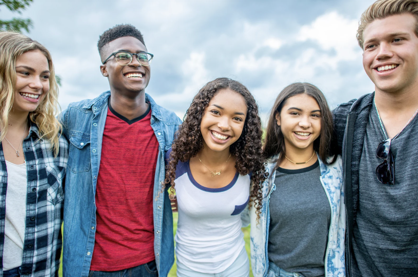 Happy teenagers representing Mind Mission community